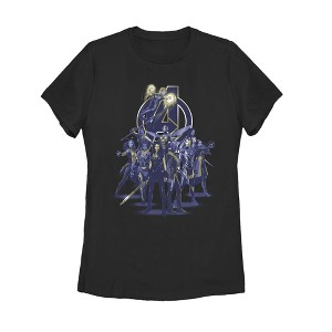 Women's Marvel Avengers: Endgame Heroine Collage T-Shirt - 1 of 3