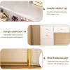 Makeup Vanity with Openable Mirror & Charging Power Outlet, 3 Colors Light, Vanity Desk with 8 Shelves & 4 Drawers for Bedroom Dressing Room, White - 4 of 4