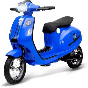 Electric Moped Scooter for Kids, 24V Kids Ride on Motorcycle, Max Up to 14MPH, with Rear Brake, LED Light, for Kids/Teens 8-12 - 1 of 4