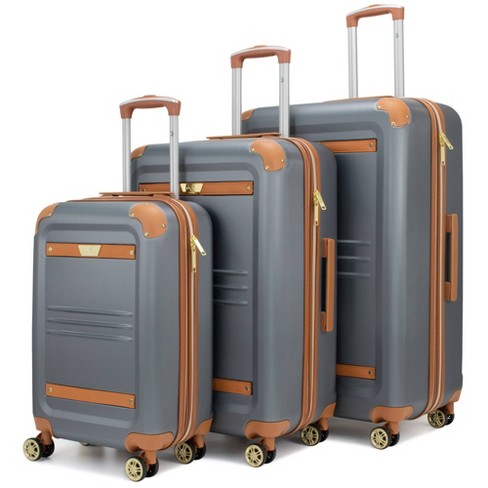 19V69 Italia Arrow Expandable Hard Spinner Luggage Set (3 Piece