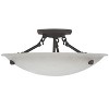 Livex Lighting Oasis 3 - Light Semi-Flush Mount in  Bronze - 4 of 4