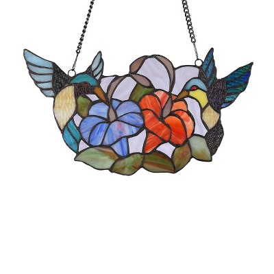 Nectar Tiffany-Style Multicolor Stained Glass Window Panel