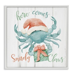 Stupell Industries Nautical Sandy Claws Crab, 12'' x 12'' - 1 of 4