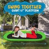 Outdoor Spinner Saucer Tree Swing for Backyard Fun with Durable Material, Easy Setup, Green - 2 of 4