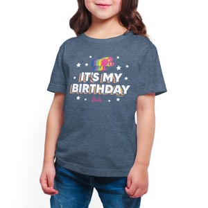 Girls' - Barbie - It's My Birthday Short Sleeve Graphic T-Shirt - 1 of 4