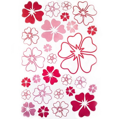 Slickblue Pink World Wall Decals 23.6x35.9 inch – Elegant Vinyl Stickers for Living Rooms & Bedrooms