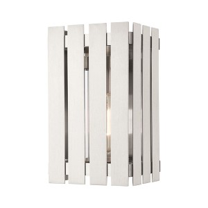 Livex Lighting Greenwich 1 - Light Wall Light in  Brushed Nickel - 1 of 4