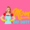 Women's Design By Humans Mom Off Duty Cartoon By savariya Racerback Tank Top - 2 of 2