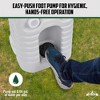 Hike Crew Portable Sink & Water Reserve - Hand Wash Station W/12 Gal Capacity Tank, Wheels & Handle - 4 of 4