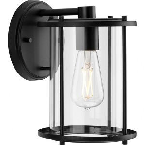 Progress Lighting, LED Step/Wall Light, 1 Light, Wall Light, Matte Black, No Shade, Material: Aluminum - 1 of 1