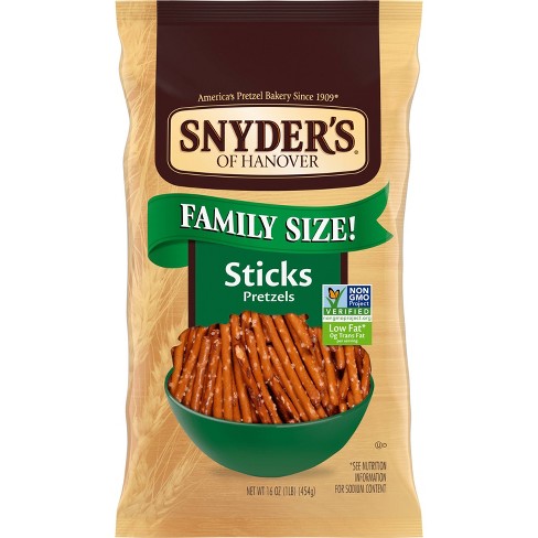 Snyder's Of Hanover Family Size Pretzel Sticks - 16oz - image 1 of 4