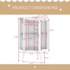 ALEXOUN Bathroom Cabinet - Corner Storage Cabinet with Glass Door,Adjustable Shelves for Bathroom Small Spaces,Space-Saving Organizer - 3 of 4