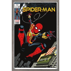 Trends International Marvel Spider-Man: No Way Home - Swinging Comic Framed Wall Poster Prints - 1 of 4