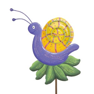 Round Top Collection 25.0 Inch Snail Stake Yard Decoration Decorative Garden Stakes - 1 of 3