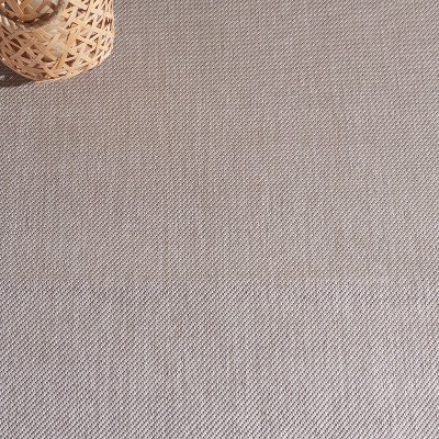 Beige Rectangular Stain-Resistant Synthetic Area Rug