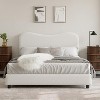 Kids Velvet Bed Frame - Low Profile Platform with Headboard, No Box Spring, Noise-Free & Wood Slats - 3 of 4