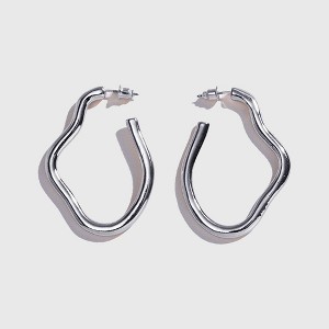 Anna-Kaci Women's Irregular Hoop Earrings - 1 of 4