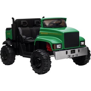 24V Kids Ride-on Truck Car with Remote Control Electric UTV Vehicle with Dump Bed, 3 Speeds, 2 Seats Best Gift for Boys Girls - 1 of 4