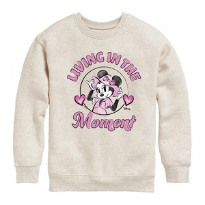 Boys' - Disney - Living In The Moment Graphic Long Sleeve Fleece Sweatshirt - 1 of 4