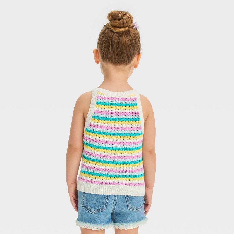 Toddler Girls' Striped Sweater Vest - Cat & Jack™, 3 of 7