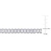 EVERLY JEWELRY | Sterling Silver 50ct TGW Cubic Zirconia Tennis Bracelet, 7.5 inch - 2 of 4