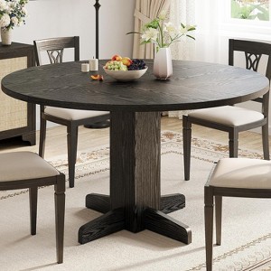 Round Dining Table for 4,Farmhouse Circle Kitchen Table for Dining Room(Table Only) - 1 of 4