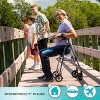 Stander Wonder Rollator, Lightweight 4- Wheel Folding Walker with Seat - 4 of 4