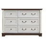 VANIRROR Farmhouse 6-Drawer Dresser Chest – Wooden Rustic Storage Organizer for Bedroom, Living Room, Sturdy and Durable - 2 of 4
