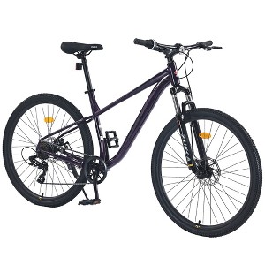 Whisen 27.5” Mountain Bike with 8 Speed Rear Derailleur, Front Suspension, Steel Frame - 1 of 4