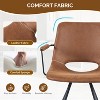 Modern minimalist brown two-piece set bar stools, suitable for restaurants, bars, bar counters and kitchens - 4 of 4