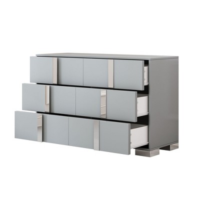 NicBex 47.20"L Metal Handles Modern Storage Dresser for Bedroom with 6 Drawers
