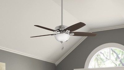 52'' New Bronze Ceiling Fan with LED Light and Reversible Blades