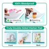 Ohuhu 6.3"x6.3" Double-Sided Marker Pad Bleedproof - 90 lb/150 gsm Drawing Paper - 60 Sheets/120 Pages - Hardcover Sketching Book for Alcohol Markers - 2 of 4