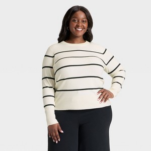 Women's Slim Fit Cozy Knit Pullover Sweater - A New Day™ - 1 of 3