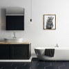 Stupell Industries Bear Bathroom Splash Black Floater Framed Canvas Wall Art - 2 of 4