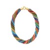 Ross-Simons Italian Multicolored Murano Glass Bead Torsade Necklace With 18kt Gold Over Sterling - 3 of 4