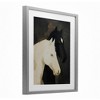 Stupell Industries Horse Harmony Contrast Framed Print Under Glass Art, Gray, 13" x 16" - 2 of 4