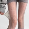 Anna-Kaci Women's 2-Pack Sheer Patterned Hosiery with Stretch Fishnet Design and Vertical Stripe Detailing - 3 of 3