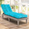 Costway 2 PCS 73" Lounge Chaise Cushion Padded Recliner Cushion Indoor Outdoor Black/Dark Orange/Gray/Orange/Brown/Beige - 2 of 4