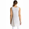 Women's Sleeveless Low Sides Striped Tunic - umgee - 4 of 4