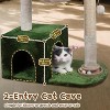 38" Cat Tower with Large Hammock Metal, Cat Scratching Post for Indoor Cats with Condo, Cat Playground - 4 of 4
