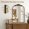 Aoibox Gold Traditional Vintage Ornate Baroque Wall Mirror for Bathroom, Bedroom, Hallway, or Fireplace Decor - 4 of 4