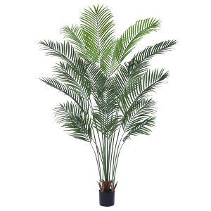 Dr.Planzen Artificial Palm in Pot Set, 5.5FT Faux Green Palm Plant, Fake Palm Tree for Home Decor (Set of 2) - 1 of 4