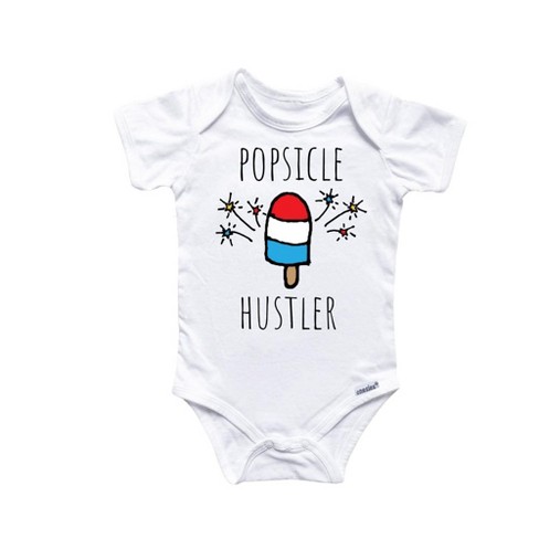 Patriotic July 4th American Onesie® Baby Boy Girl Clothes Infant Bodysuit Funny Cute Newborn GS1 - image 1 of 3