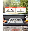 VEVOR Single Grilling Side Burner, 15,000BTU Liquid Propane Side Burner, Convertible to Natural Gas, 304 Stainless Steel Built-in Burners,Silver - 4 of 4
