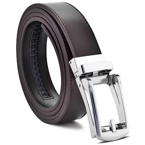 Men's Classic Fashion Automatic Buckle Design Leather Belt Business Belt