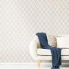 RoomMates 28.2" Modern Trellis P&S Wallpaper Beige: Removable Adhesive Geometric Vinyl, Peelable, Repositionable - 3 of 4