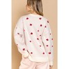Women's Flower Knit Acrylic Sweater - POL - 3 of 4