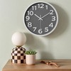 REGALWOVEN Plastic Classic Analog Battery Powered Silent Wall Clock 12 Inches - 2 of 4