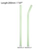 Unique Bargains Reusable Smooth Glass Straws with Cleaning Brush 2 Pcs - 2 of 4
